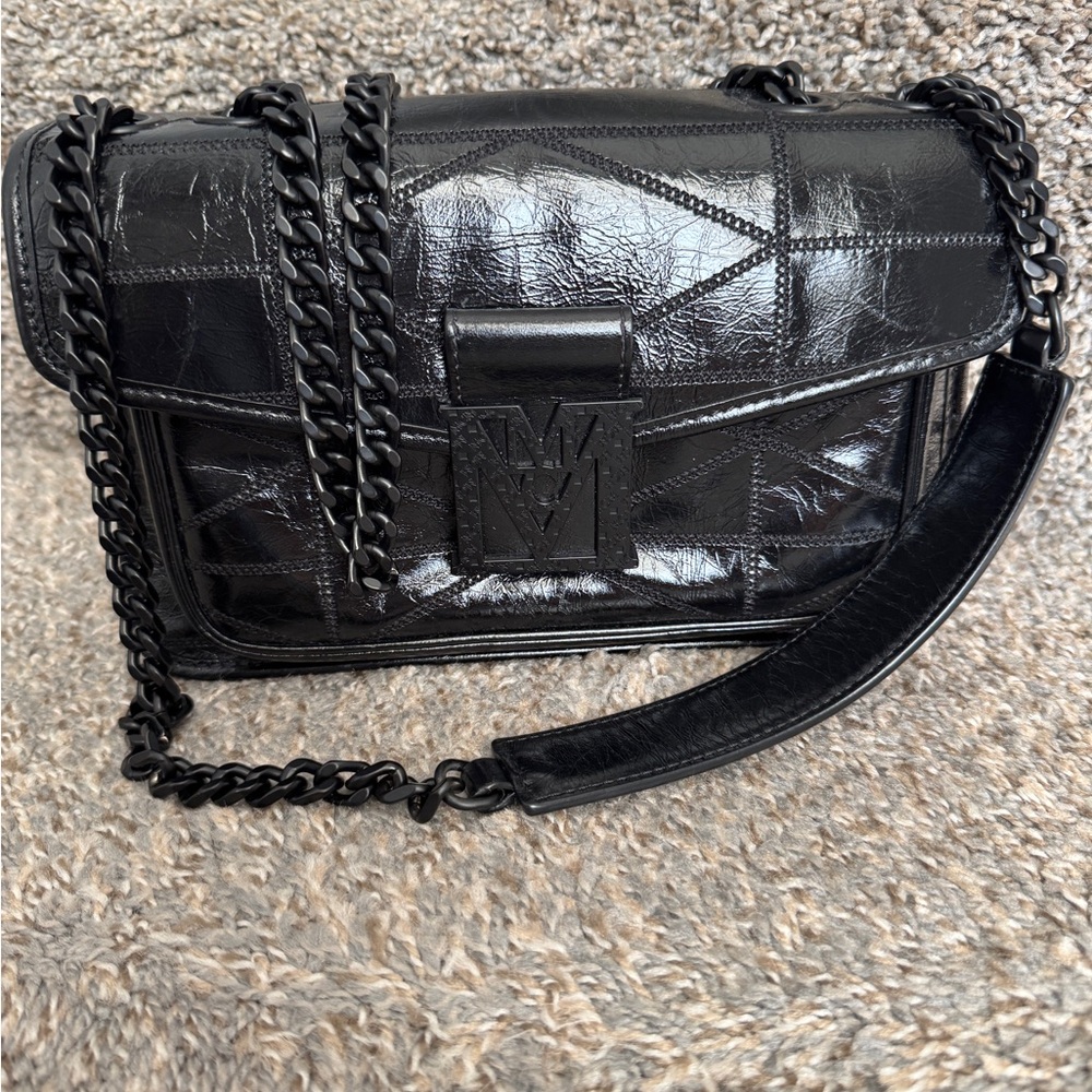MCM Small Crushed Leather Crossbody bag